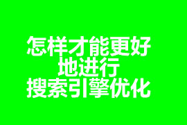 怎樣才能更好地進行搜索引擎優(yōu)化